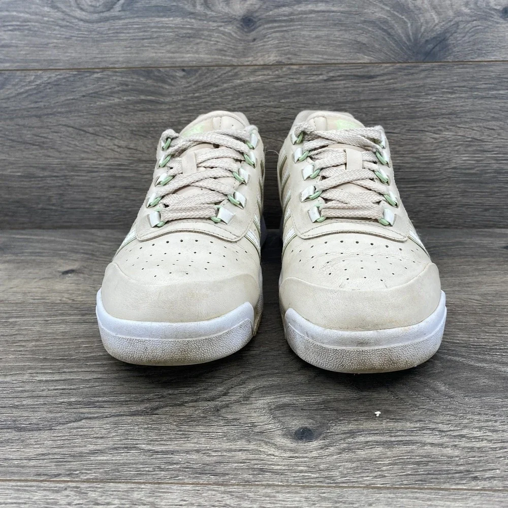 K-Swiss Gstaad Low Top Leather Tennis Sneakers Shoes Women's‎ Size 8 Beige White